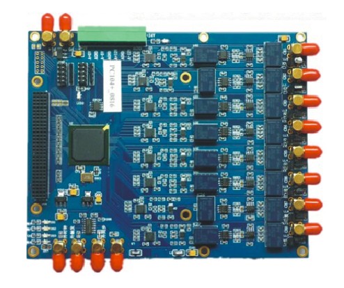 2、輸入量程：±1V、±10V 3、轉(zhuǎn)換精度：16bits 4、采樣速率：100Kspa，外時鐘：50Kspa 5、采樣率：100K、50K、20K、10K、5K、2K、1K（ADC為1Mspa，降額使用）6、A/D轉(zhuǎn)換器個數(shù)：8片 7、通道數(shù)：并行8通道 8、采集方式：同步采集
 9、觸發(fā)方式：內(nèi)觸發(fā)、模擬外觸發(fā)