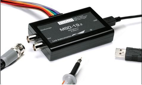 1、USB接口單通道200MHz/s采樣數(shù)字示波器，等效采樣：1GHz/s2、8通道邏輯分析儀3、單通100MHz道波形發(fā)生器4、單通道100MHz 頻譜分析 5、先進(jìn)的觸發(fā)，自動(dòng)測量