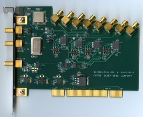12位；GHz采樣，4通道；4MB存儲(chǔ)PCI同步時(shí)鐘頻率合成器卡