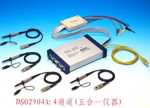 USB口:四通道1GHz/s采樣數(shù)字示波器+16通道邏輯分析儀+頻譜分析儀+頻率計(jì)+時(shí)鐘振動分析儀,存儲深度:512~~2048K,二次開發(fā)
