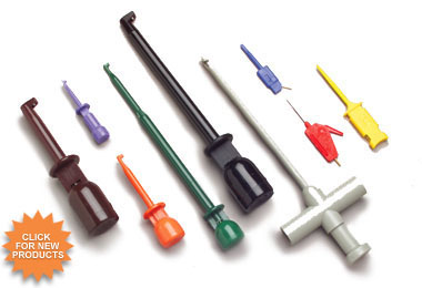 EZ-HOOK內(nèi)部的夾簧具有超強(qiáng)的彈性，EZ-HOOK全部夾簧鋼針，萬(wàn)次使用,具有超低的接觸電阻.