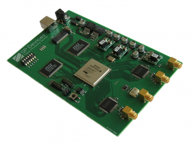 采樣率:400MSPS,分辨率:14位,帶寬:1.2GHz,板存:128Mb,接口 USB2.0 或 PXI Expess
