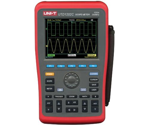 示波器+萬用表,25Hz帶寬,1GS/s采樣率2*512K深度存儲，帶USB接口